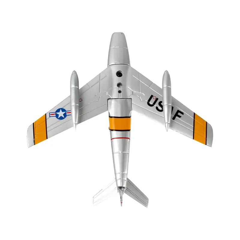 North American F-86F Sabre Fighter Aircraft "Mig Mad Marine" United States Air Force 1/110 Diecast Model Airplane by Postage Stamp