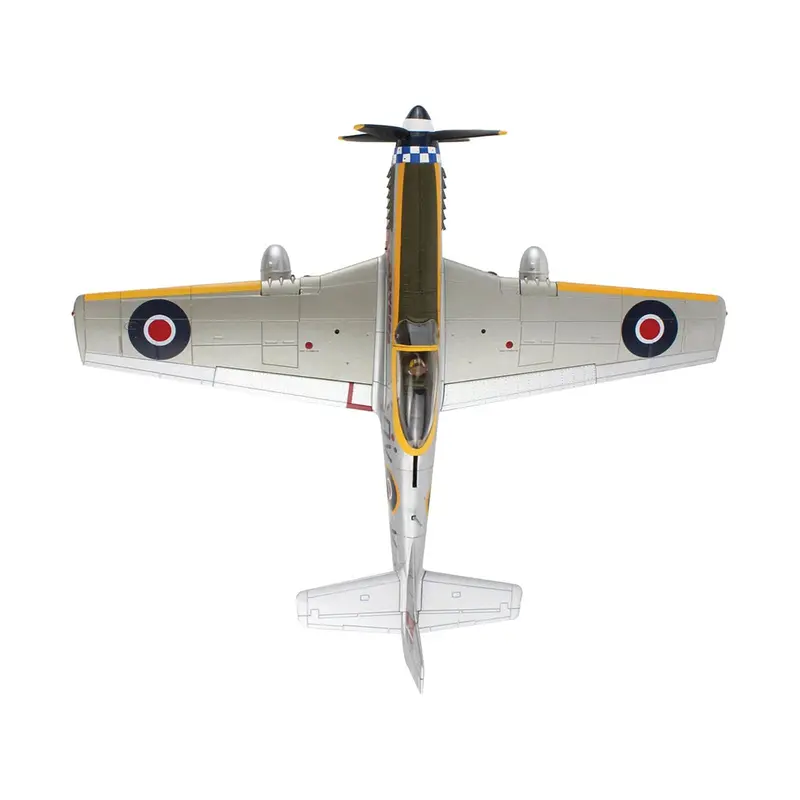 North American Mustang Mk.IV Fighter Aircraft "Flight Lieutenant Arthur S. 'Joe' Doley 19th Squadron" (1945) British Royal Air Force "Air Power Series" 1/48 Diecast Model by Hobby Master