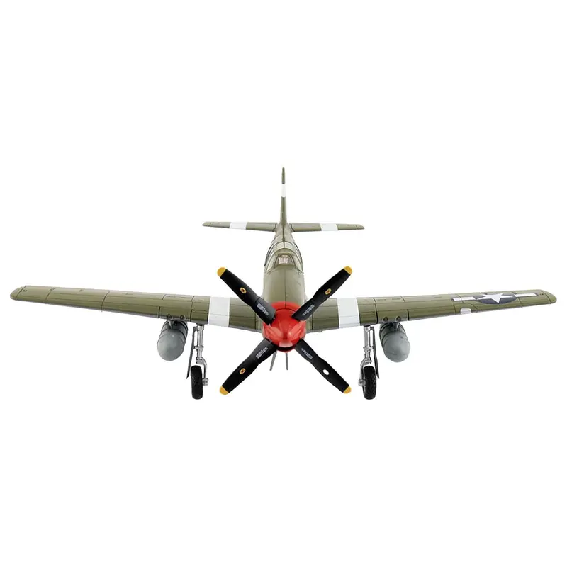 North American P-51B Mustang Fighter Aircraft "Steve Pisanos 4th FG 334th FS" (1944) "Air Power Series" 1/48 Diecast Model by Hobby Master