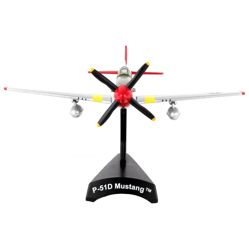North American P-51D Mustang Fighter Aircraft #10 "Tuskegee" "Lollipoop" United States Army Air Force 1/100 Diecast Model Airplane by Postage Stamp