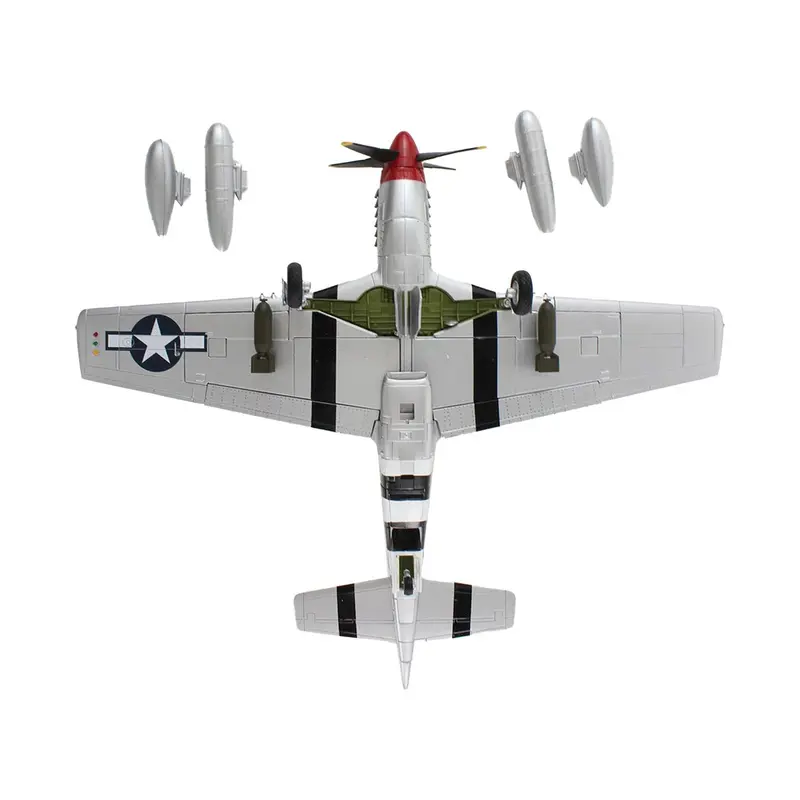 North American P-51D Mustang Fighter Aircraft "335th Fighter Squadron 4th Fighter Group Captain Ted Lines" United States Army Air Force "Air Power Series" 1/48 Diecast Model by Hobby Master