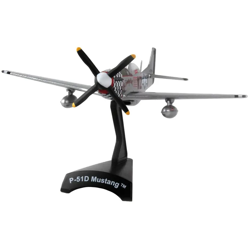 North American P-51D Mustang Fighter Aircraft "Big Beautiful Doll" United States Army Air Forces 1/100 Diecast Model Airplane by Postage Stamp
