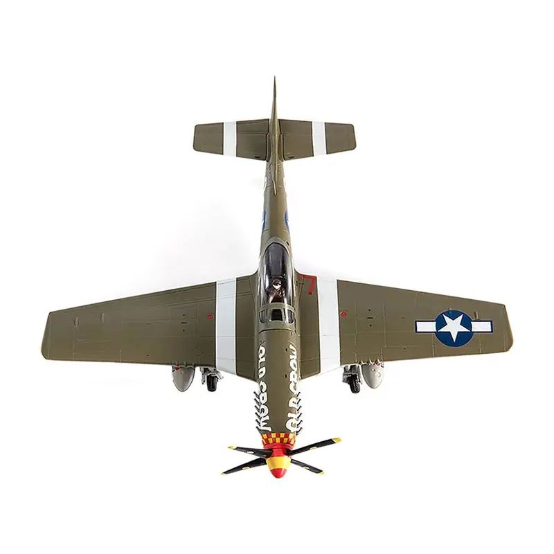 North American P-51D Mustang Fighter Aircraft "Captain Clarence E. Anderson 363rd FS 357th FG Old Crow" (1944) United States Air Force 1/72 Diecast Model by JC Wings