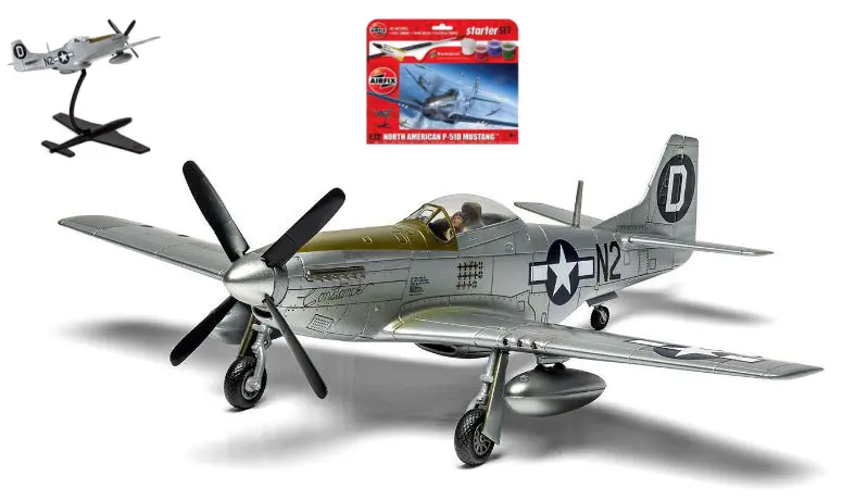 NORTH AMERICAN P51D MUSTANG SMALL STARTER SET KIT 1