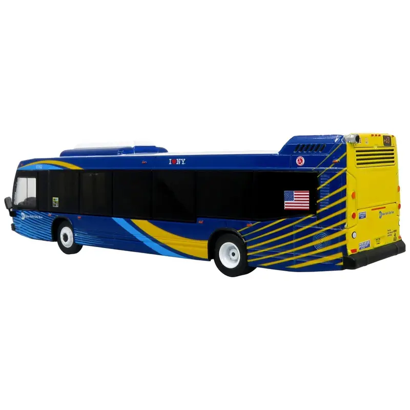 Nova Bus LFSd Transit Bus MTA New York City (MTA NY) "Q3 JFK Airport" Limited Edition to 504 pieces Worldwide 1/87 (HO) Diecast Model by Iconic Replicas