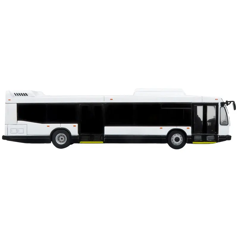 Nova Bus LFSd Transit Bus Plain White Limited Edition to 504 pieces Worldwide "The Bus and Motorcoach Collection" 1/87 (HO) Diecast Model by Iconic Replicas