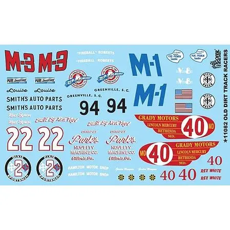 OLD DIRT TRK RACERS DECAL