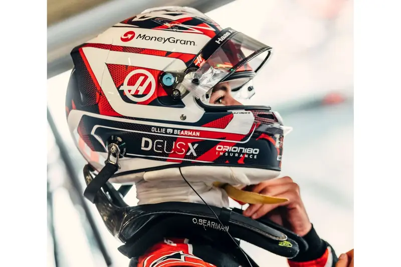 Ollie Bearman - British GP 2025 - Helmet 1