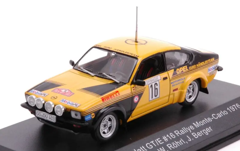 OPEL KADETT GT/E N.16 RALLY MONTE CARLO 1976 W.ROHRL-J.BERGER 1