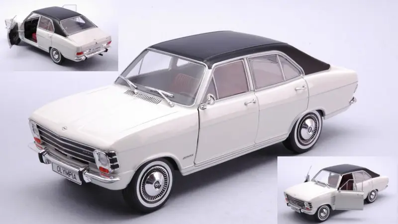 OPEL OLYMPIA A 1967 WHITE/MATT BLACK 1