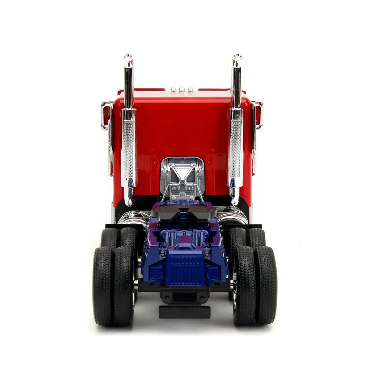 Optimus Prime Tractor Truck Red and Blue with Silver Stripes "Transformers