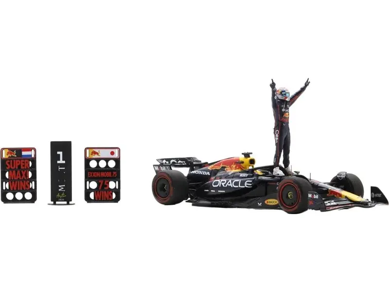 Oracle Red Bull Racing RB21 #1 1st US GP 2025 Max Verstappen w/Pit Boards 1