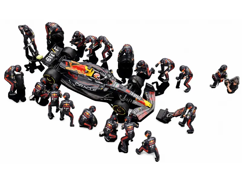 Oracle Red Bull RB19 #1 Max Verstappen F1 Japanese GP 2023 Pit Crew Set Limited Edition 1