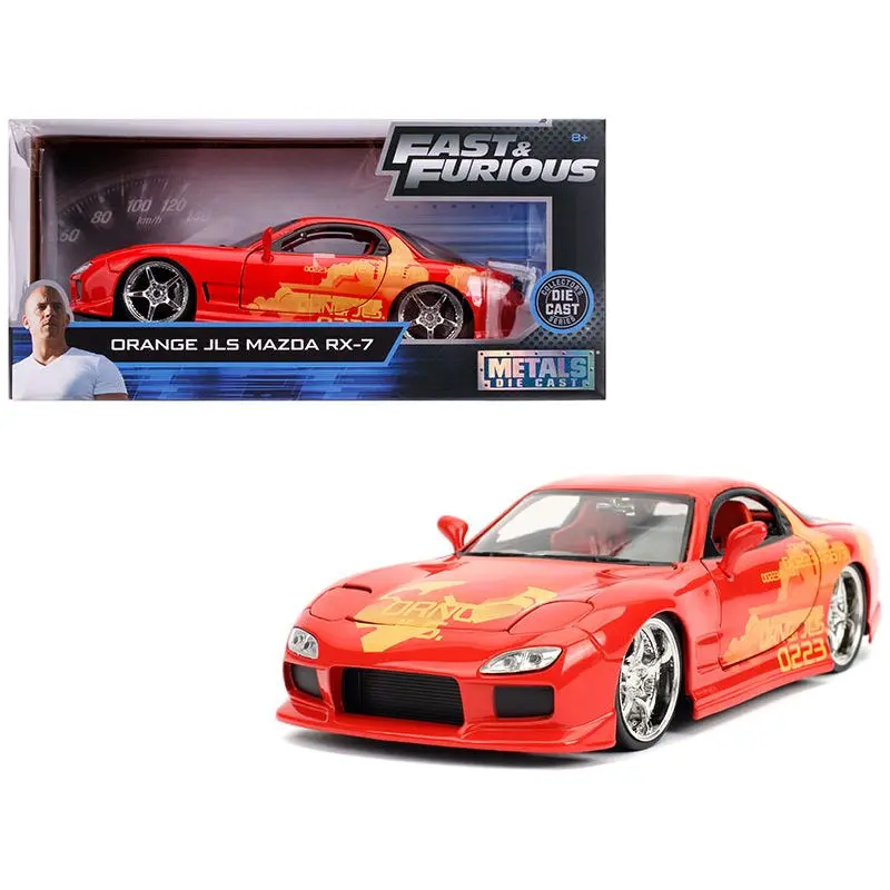 Orange Julius' Mazda RX-7 "Fast & Furious" Movie 1/24 Diecast Model Car by Jada