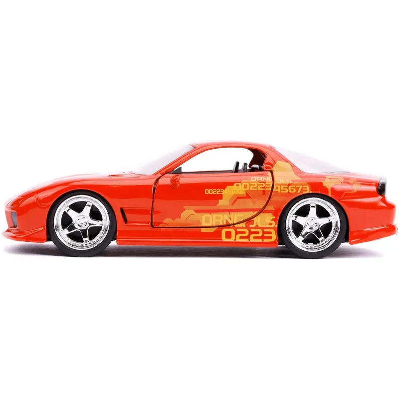 Orange Julius' Mazda RX-7 Orange Metallic with Graphics "Fast & Furious" Series 1/32 Diecast Model Car by Jada