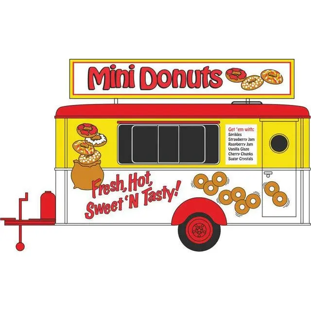 Oxford Diecast 87TR019 - Mobile Trailer Mini Donut - HO Scale