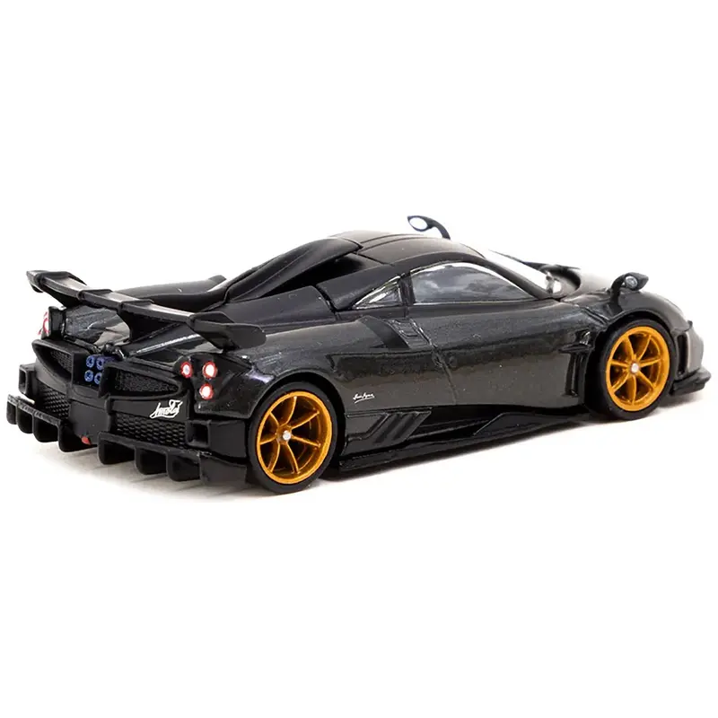 Pagani Imola Grigio Knockhill Gray Metallic with Matt Black Top "Global64" Series 1/64 Diecast Model by Tarmac Works