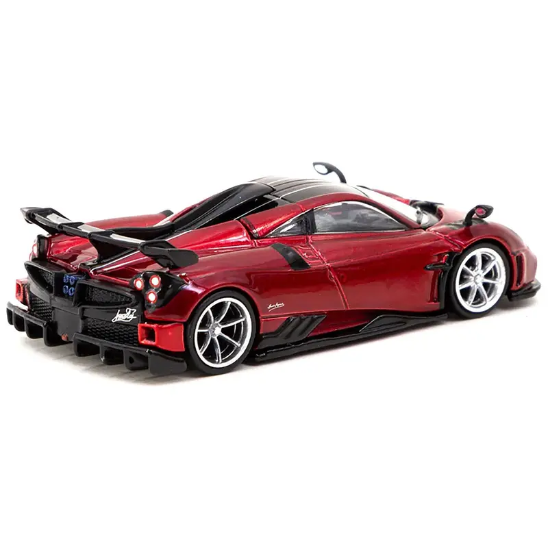 Pagani Imola Rosso Dubai Red Metallic with Black Top "Global64" Series 1/64 Diecast Model by Tarmac Works
