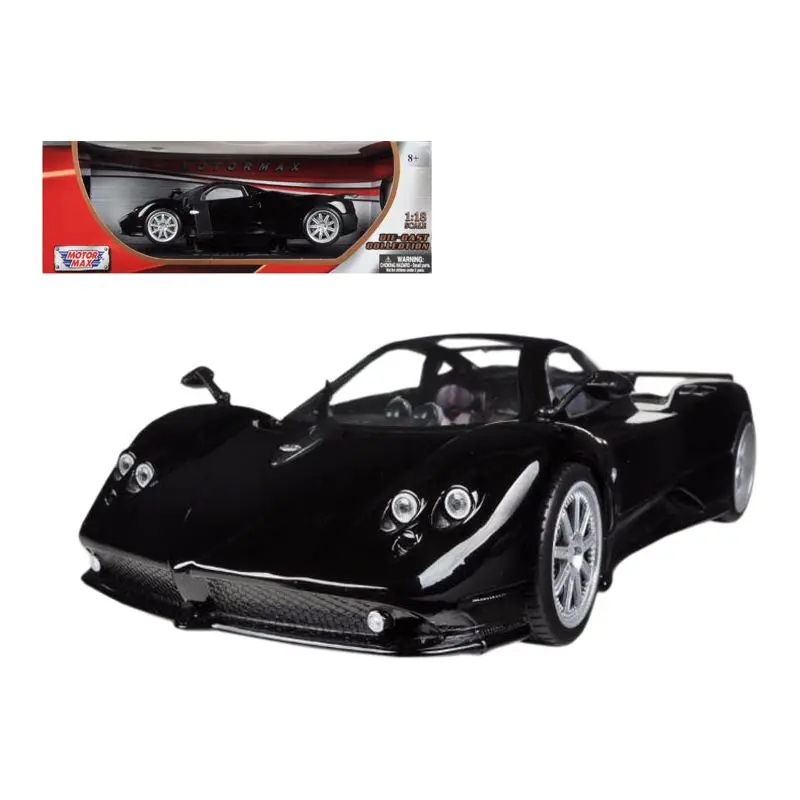 Pagani Zonda F Black 1/18 Diecast Car Model by Motormax
