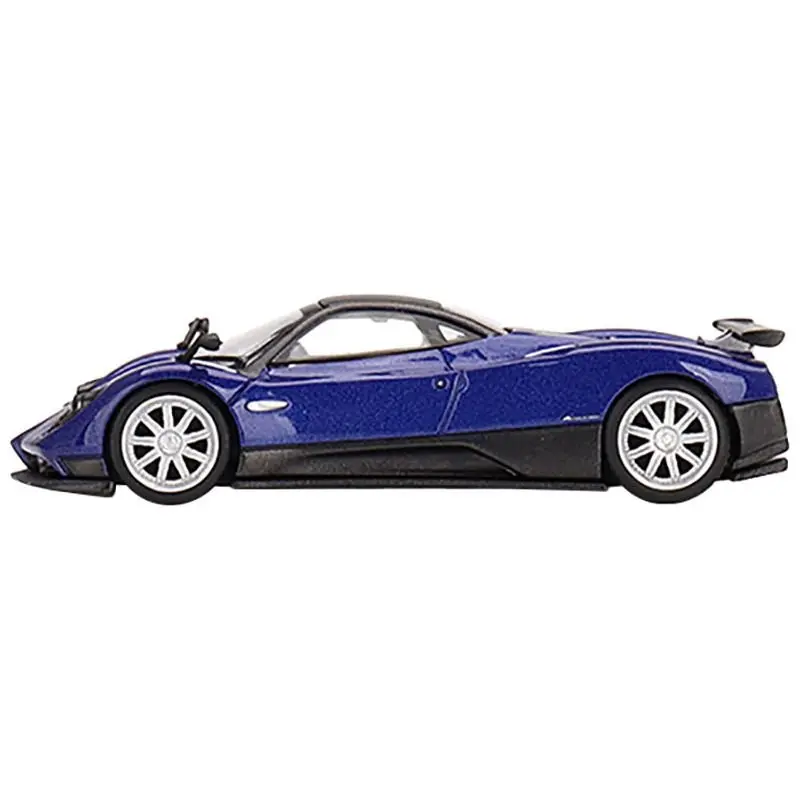 Pagani Zonda F Blu Argentina Blue Metallic with Black Top Limited Edition to 3000 pieces Worldwide 1/64 Diecast Model Car by True Scale Miniatures