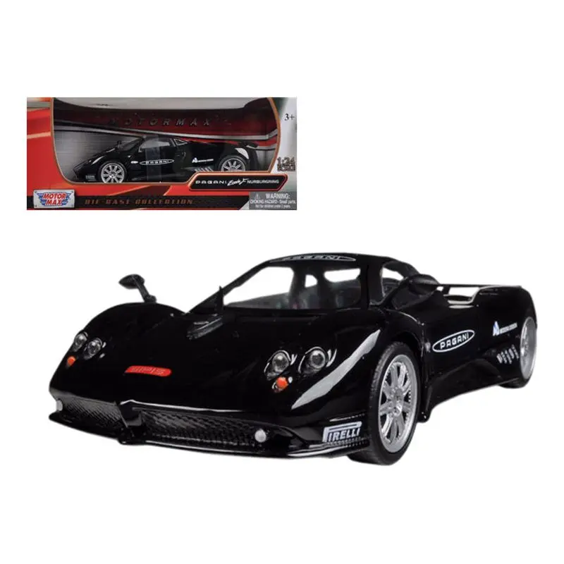 Pagani Zonda F Nurburgring Black 1/24 Diecast Car Model by Motormax