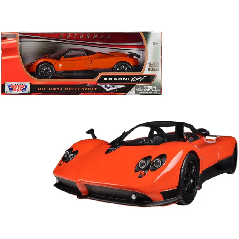 Pagani Zonda F Orange 1/18 Diecast Car Model by Motormax