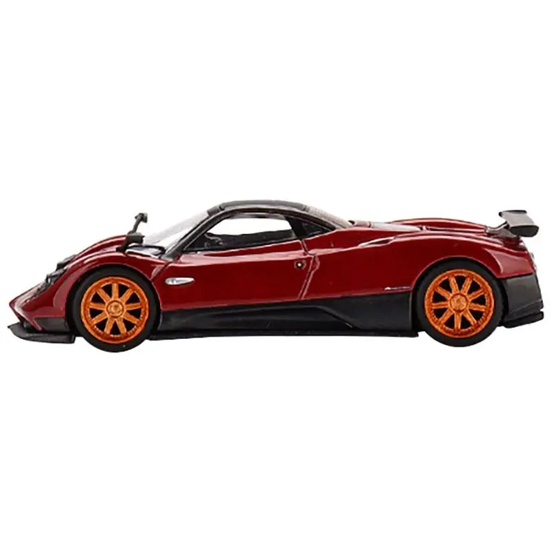 Pagani Zonda F Rosso Dubai Red Metallic with Black Top Limited Edition to 3000 pieces Worldwide 1/64 Diecast Model Car by True Scale Miniatures