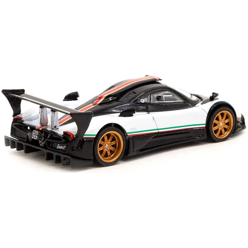 Pagani Zonda R Bianco Benny White and Black "Global64" Series 1/64 Diecast Model Car by Tarmac Works