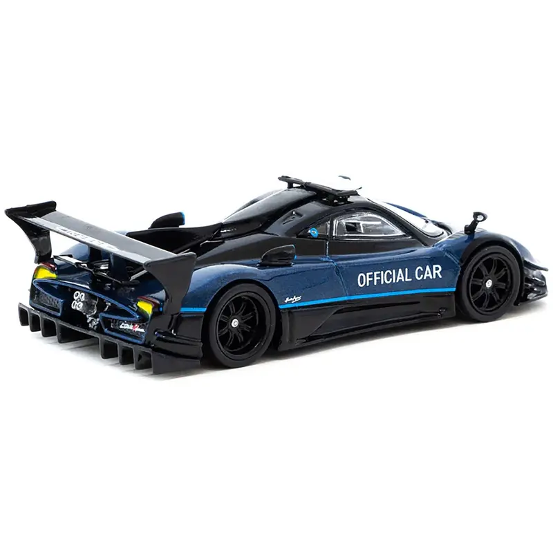 Pagani Zonda Revolucion Blue Metallic and Black "Official Car Suzuka 10 Hours" (2019) "Global64" Series 1/64 Diecast Model Car by Tarmac Works