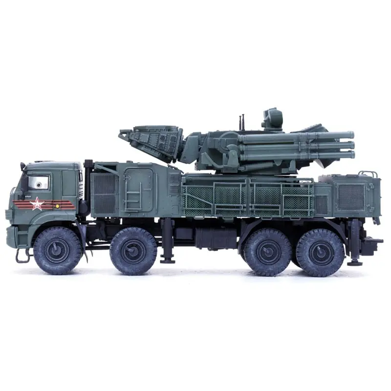 Pantsir S1 96K6 Self-Propelled Air Defense Weapon System "Victory Day Parade" Russian Army "Armor Premium" Series 1/72 Diecast Model by Panzerkampf