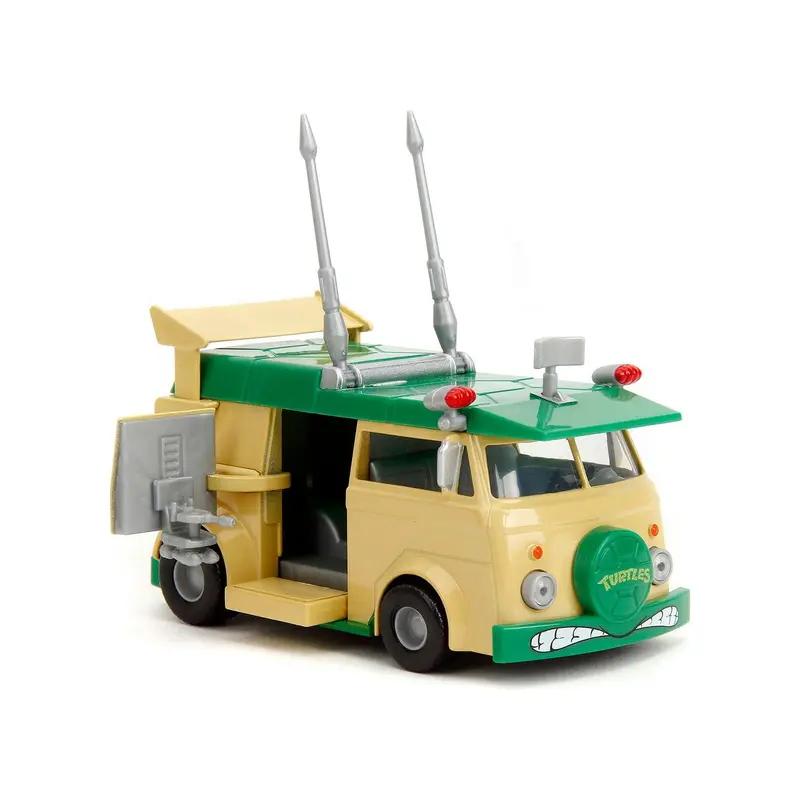 Party Wagon Green and Beige "Teenage Mutant Ninja Turtles" "Hollywood Rides" Series Diecast Model Car by Jada