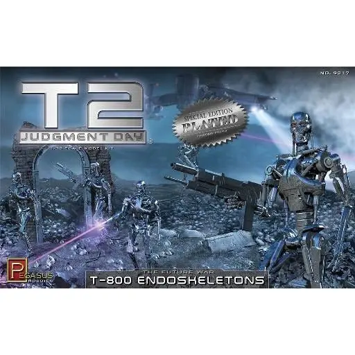 Pegasus 1/32 Chrome Plated T2 T-800 Endoskeletons