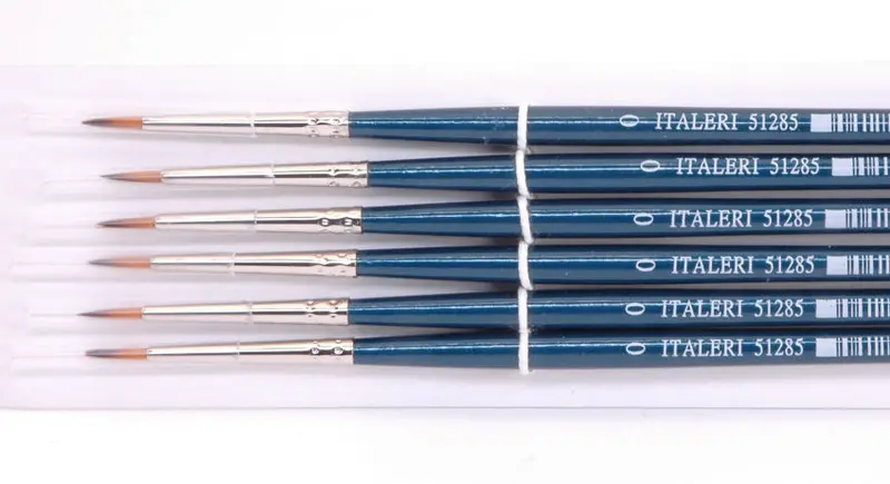 PENNELLO SINTETICO TONDO 0 PZ.6 - Italeri - IT51285