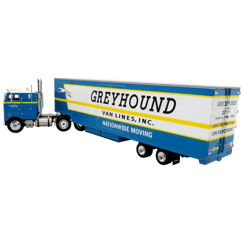 Peterbilt 352 Pacemaker Tractor Truck with Trailer "Greyhound Van Lines Inc." "Vintage Heavy Haul Truck Collection" 1/43 Diecast Model by Iconic Replicas