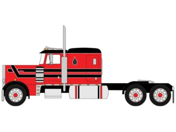Peterbilt 359 Red/Black 1973 1