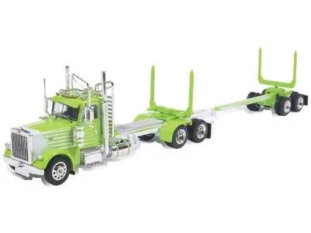 Peterbilt Logging Truck Light Green 1