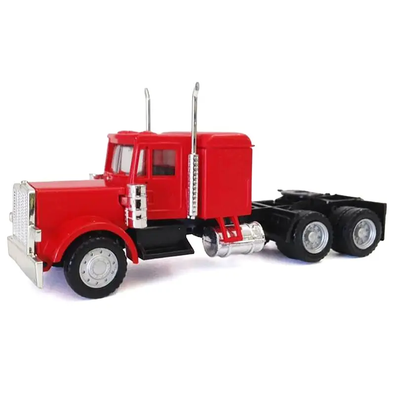 Peterbilt Long Tractor Red 1/87 (HO) Plastic Model Car by Promotex
