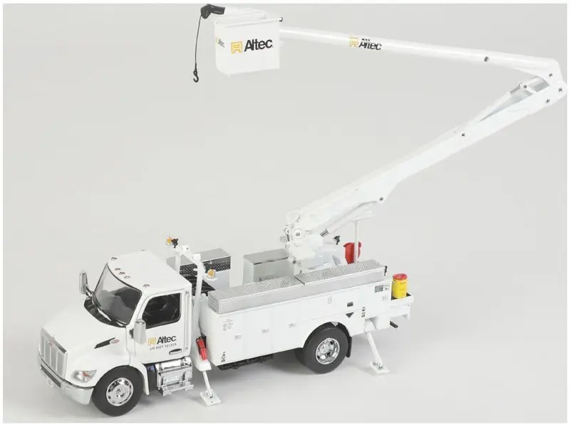 Peterbilt Model 536 w/Altec AA55 Aerial White 1