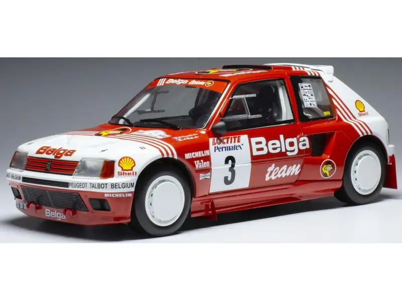 Peugeot 205 T16 #3 B.Darniche/A.Mahe Belga Rally Ypres 1985 1