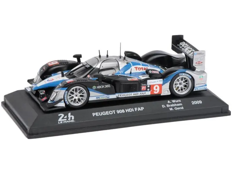 Peugeot 908HDI FAP #9 Brabham Gene/ Wurz 24H Le Mans 2009 1