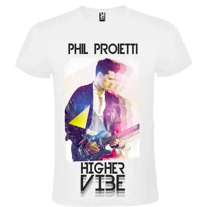 Phil Proietti Shirt "Higher Vibe" Single Cover - White