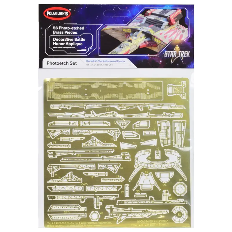 Photoetch Set for Klingon Kronos One Spaceship "Star Trek VI