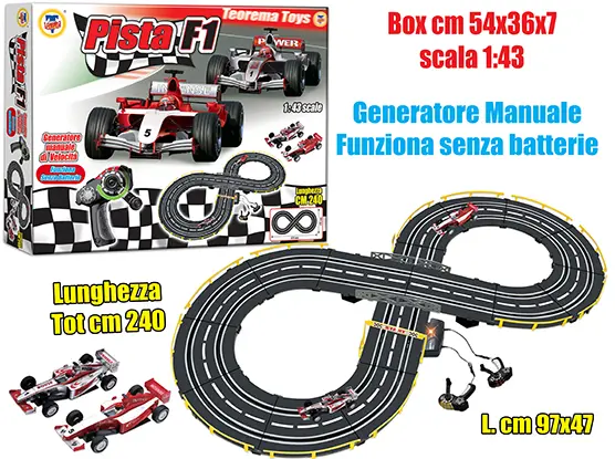 PISTA F 1 m 2,4 C/ACCUMULATORE MANUALE - Teorema - TE2592