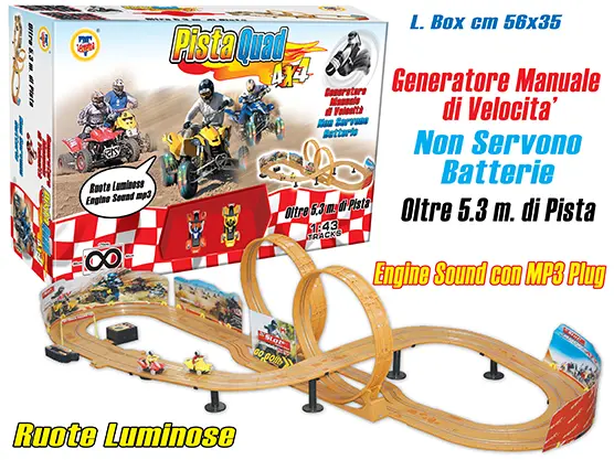 PISTA QUAD m 5,3 C/GENERATORE MANUALE - Teorema - TE2098