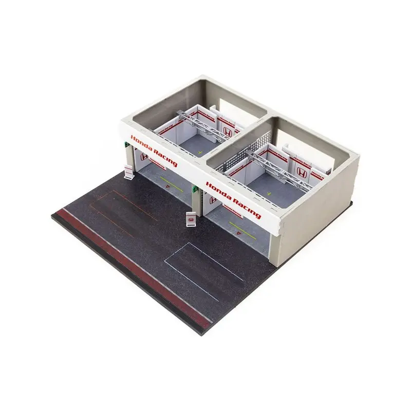 Pit Garage Diorama "Honda Racing" Display for 1/64 scale models by Tarmac works