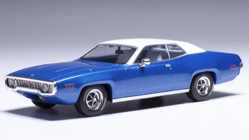 PLYMOUTH SATELLITE SEBRING PLUS 1971 BLUE/WHITE 1