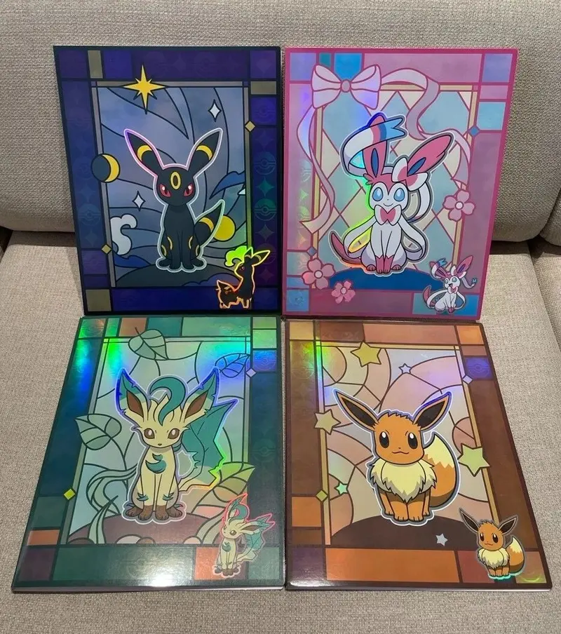 Pokemon Chinese Gem Pack Vol 2 Binder Eevee Umbreon Leafeon Sylveon Glittering