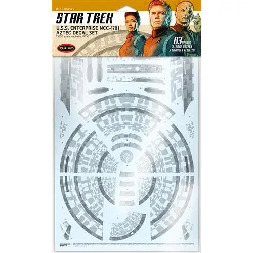 Polar Lights Star Trek Discovery U.S.S. Enterprise Aztec Decal Set 1