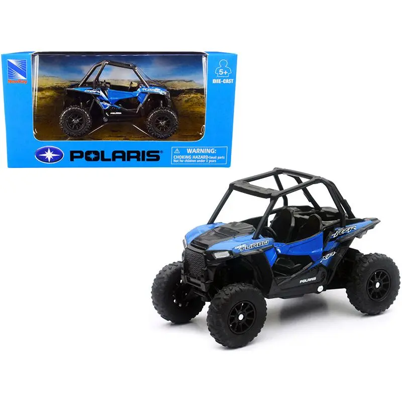 Polaris RZR XP Turbo DOHC Mini ATV Blue and Black Diecast Model by New Ray