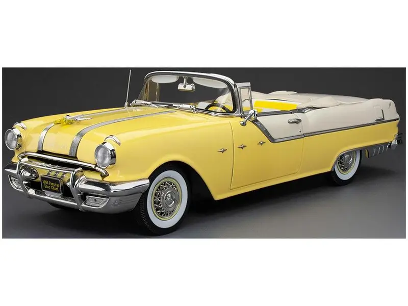 Pontiac Star Chief Open Convertible White Mist Avalon Yellow 1955 1
